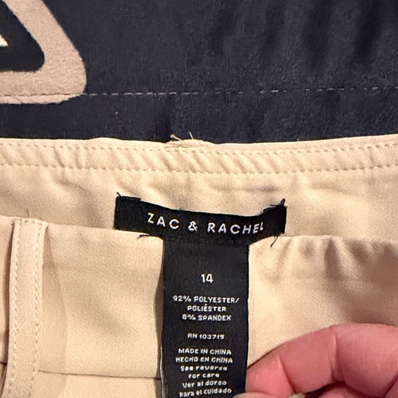 Zac & Rachel Light Tan Trousers - Picture 2 of 4